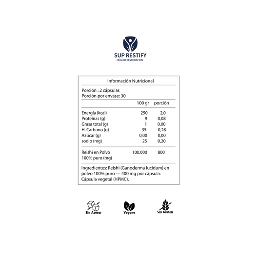 Reishi - 60 cápsulas