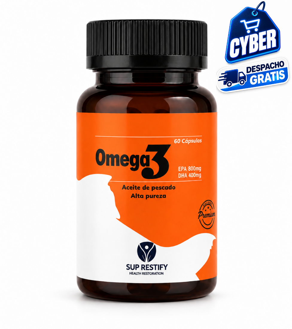 Omega 3 · 800 mg EPA + 400 mg DHA por dosis – 60 cápsulas softgel