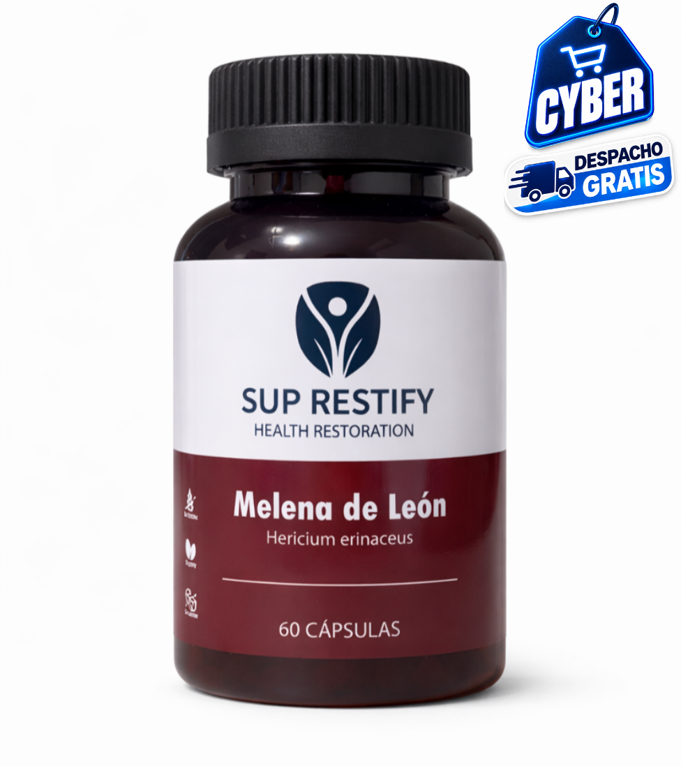 Melena de León Extracto 10:1 · 780 mg con Vitamina C y B12 – 60 cápsulas