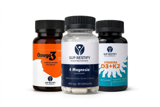 Pack Rutina Completa · Magnesio + Omega 3 + Vitamina D3 K2 – 30 días