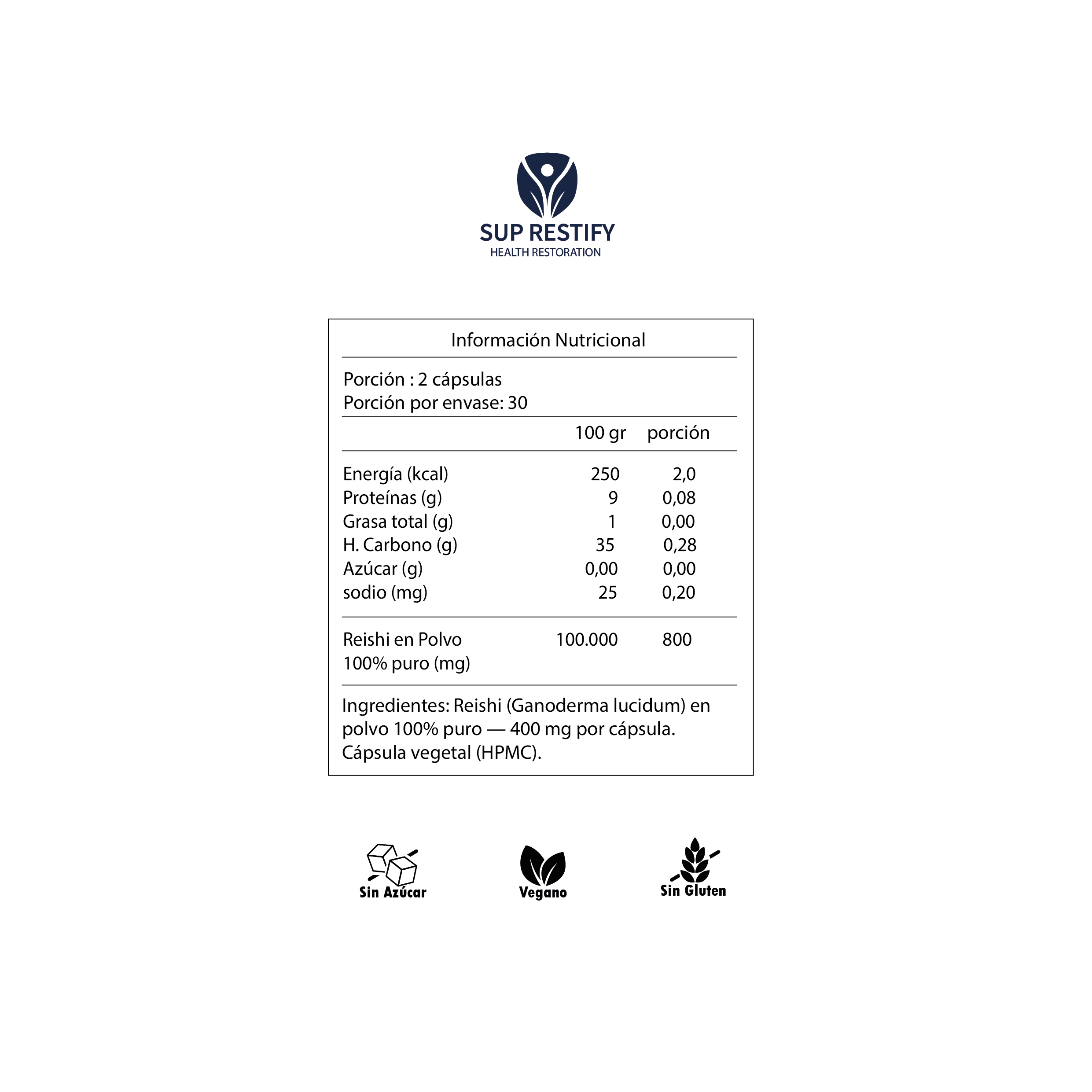 Reishi - 60 cápsulas